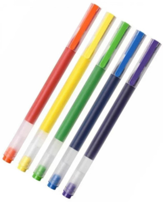 Набор гелевых ручек Xiaomi Rainbow Gel Pen 5 Colors (MJXB03WC)